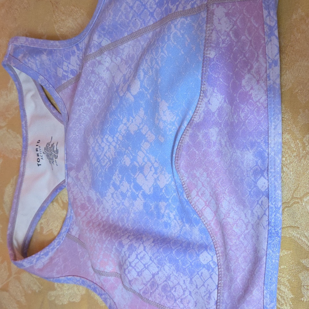 Torrid purple/pink Sports Bra size 0